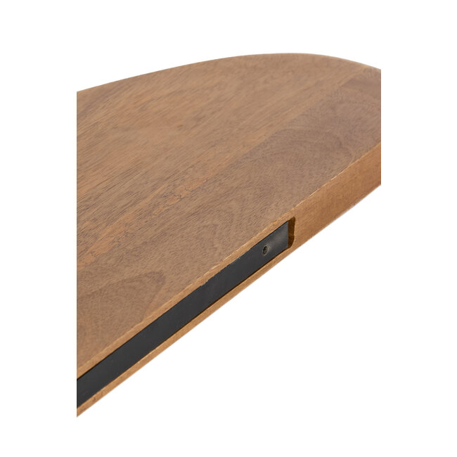Light en Living Wandplank 80x20x3 cm GINOSU olie bruin