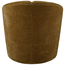 Woood Mojo draaifauteuil geweven ribstof honinggeel