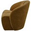 Woood Mojo draaifauteuil geweven ribstof honinggeel