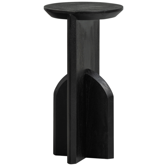 Woood KIONI smalle bijzettafel acacia hout zwart