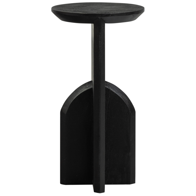 Woood KIONI smalle bijzettafel acacia hout zwart