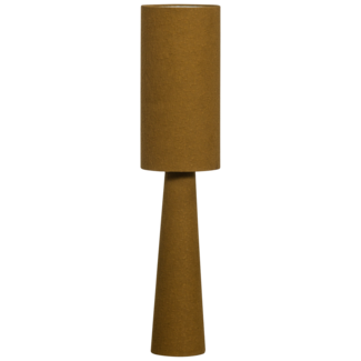 Woood LOFT vloerlamp metaal/boucle tapenade 130xO30CM