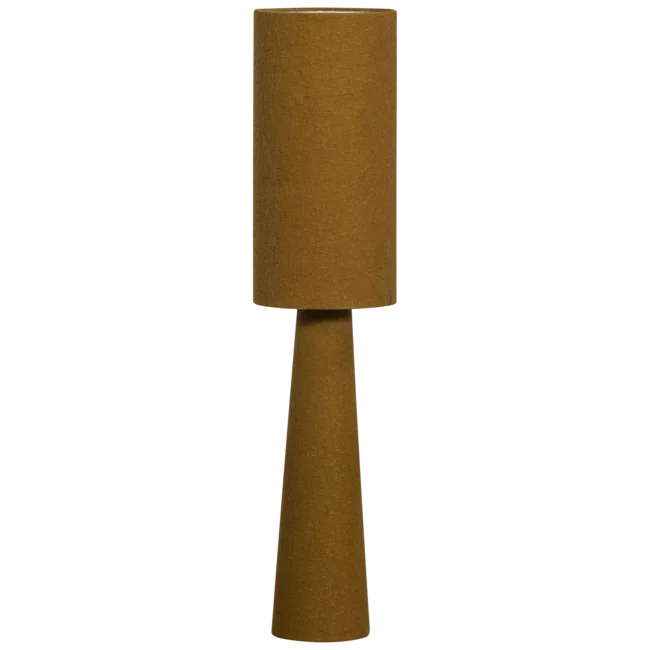 Woood LOFT vloerlamp metaal/boucle tapenade 130xO30CM