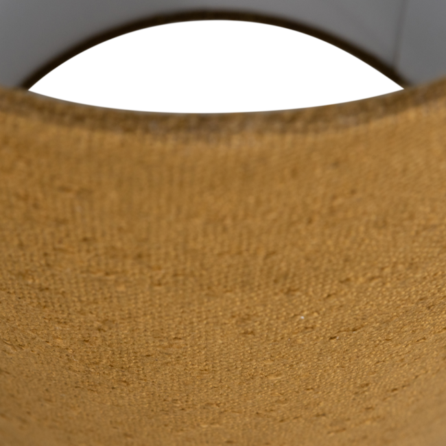 Woood LOFT vloerlamp metaal/boucle tapenade 130xO30CM