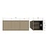 Woood TURNER TV meubel grenen mud [fsc]