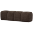 Woood MOJO eetbankje 164CM geweven ribstof bruin