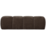 Woood MOJO eetbankje 164CM geweven ribstof bruin