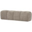 Woood MOJO eetbankje 164CM geweven ribstof donker zand