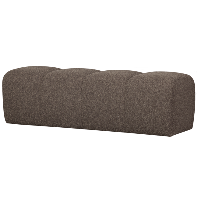 Woood MOJO eetbankje 164CM boucle bruin melange