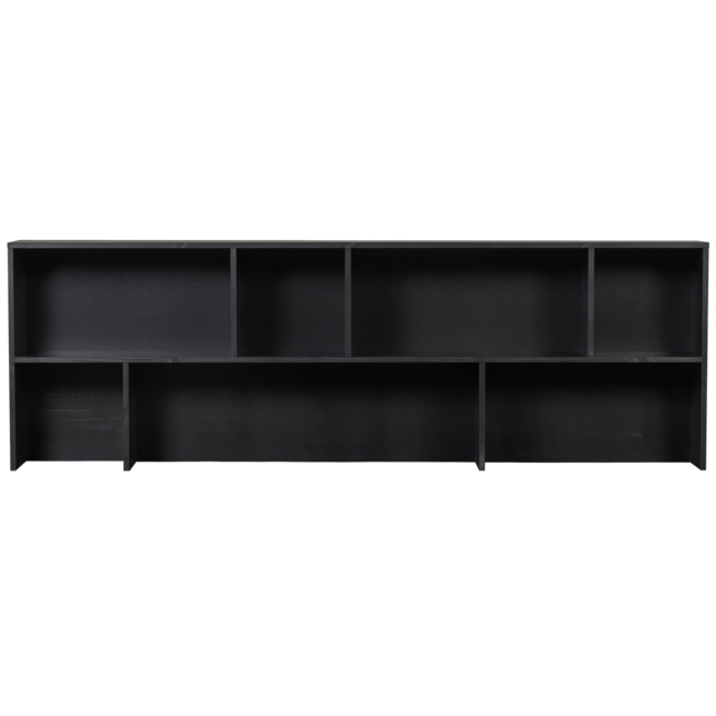 Woood NEW GRAVURE opzetkast grenen zwart [fsc]