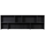 Woood NEW GRAVURE opzetkast grenen zwart [fsc]