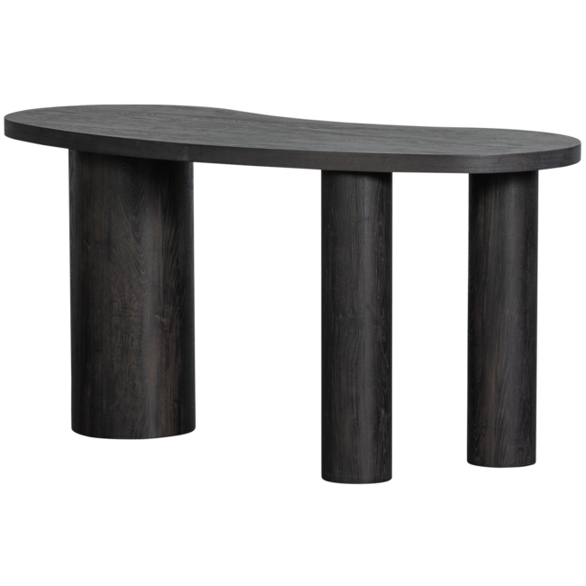 Woood MAAN organisch sidetable/bureau MDF donkerbruin