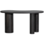 Woood MAAN organisch sidetable/bureau MDF donkerbruin