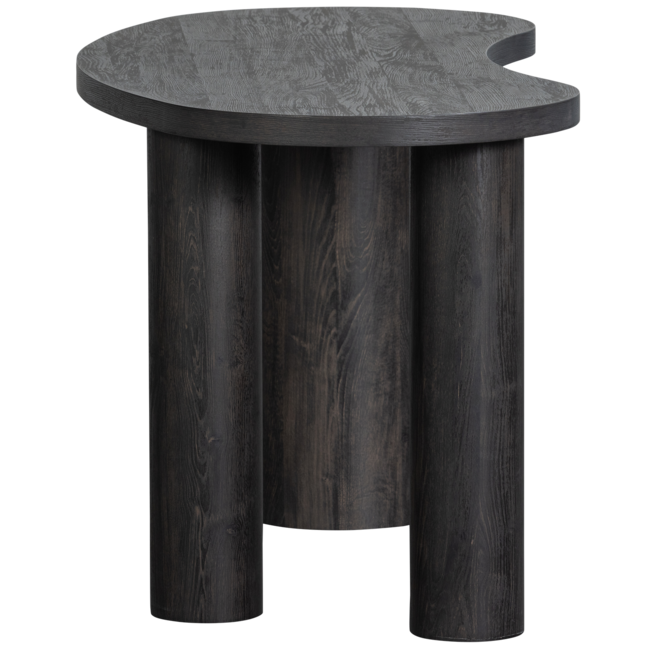 Woood MAAN organisch sidetable/bureau MDF donkerbruin