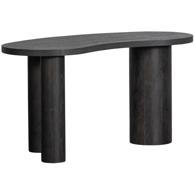 Woood MAAN organisch sidetable/bureau MDF donkerbruin