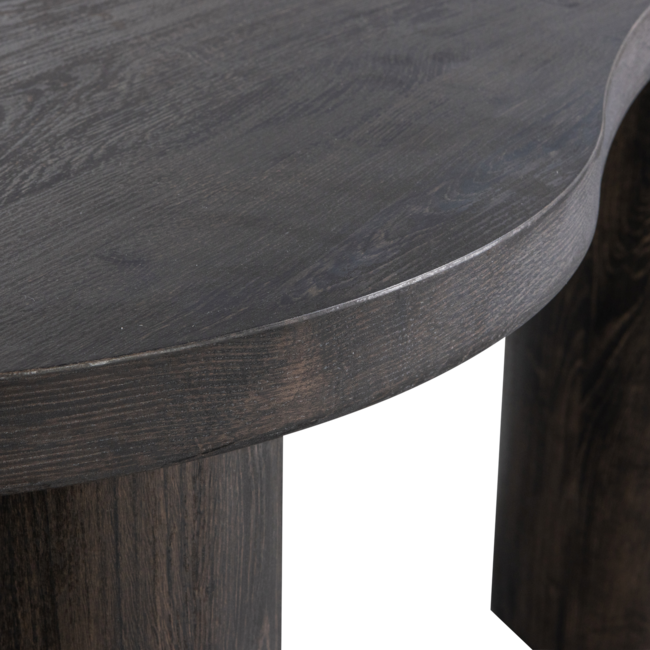 Woood MAAN organisch sidetable/bureau MDF donkerbruin