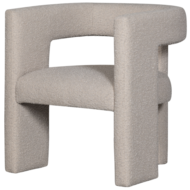 Woood TIWA fauteuil boucle beige