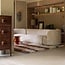 Woood MERGE ladekast 6 lades hout bruin/rood
