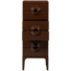 Woood MERGE ladekast 6 lades hout bruin/rood