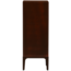 Woood MERGE ladekast 6 lades hout bruin/rood