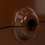 Woood MERGE ladekast 6 lades hout bruin/rood