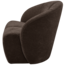 Woood MOJO draaifauteuil geweven ribstof bruin