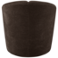 Woood MOJO draaifauteuil geweven ribstof bruin