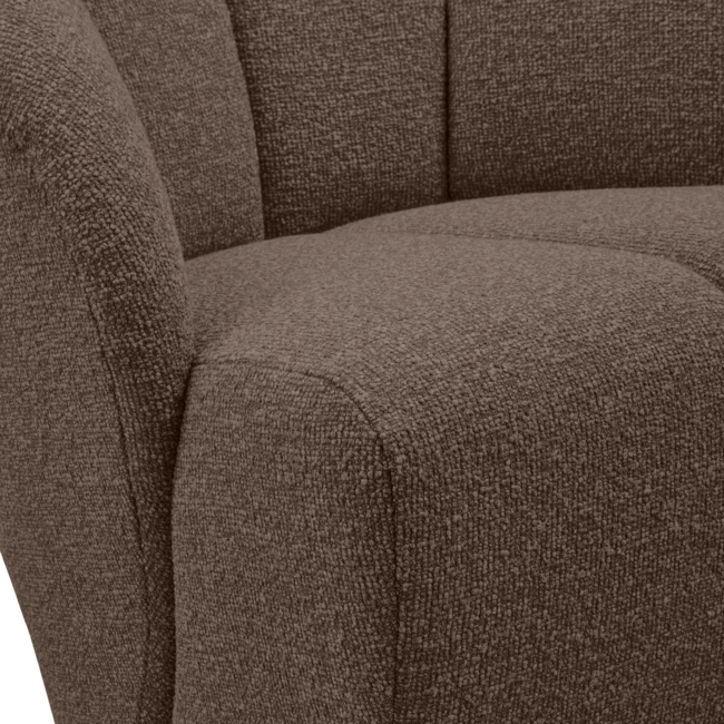 Woood MOJO draaifauteuil boucle bruin melange