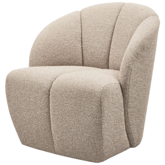 Woood MOJO draaifauteuil boucle beige melange