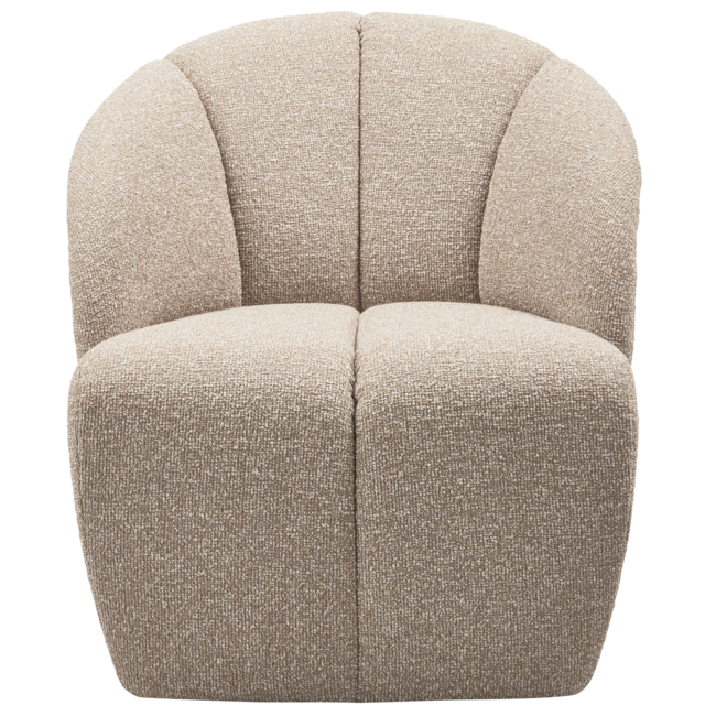 Woood MOJO draaifauteuil boucle beige melange