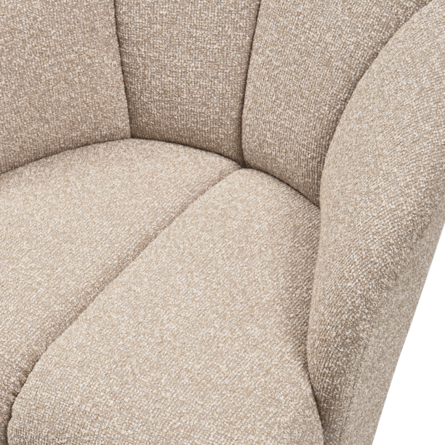 Woood MOJO draaifauteuil boucle beige melange