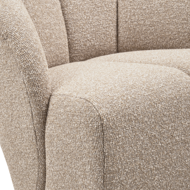 Woood MOJO draaifauteuil boucle beige melange
