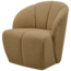 Woood MOJO draaifauteuil boucle geel/bruin melange