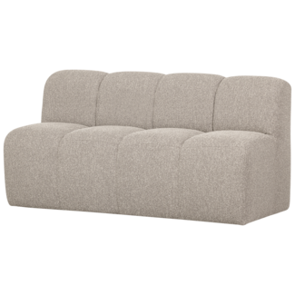 Woood MOJO eetbankje 164CM met rugleuning boucle beige melange