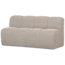 Woood MOJO eetbankje 164CM met rugleuning boucle beige melange