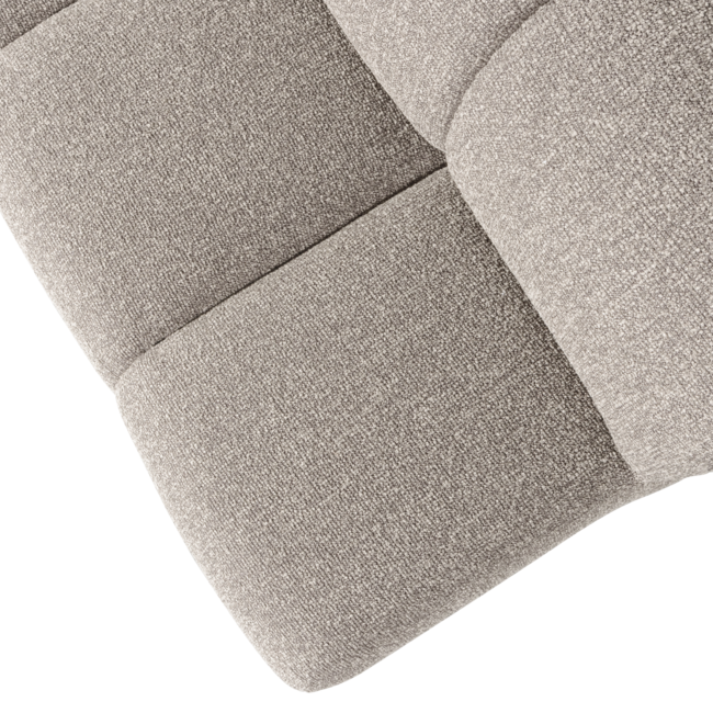 Woood MOJO eetbankje 164CM met rugleuning boucle beige melange