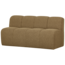 Woood MOJO eetbankje 164CM met rugleuning boucle geel/bruin