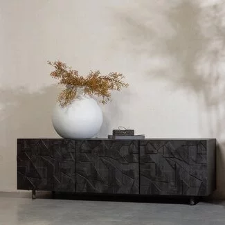 Woood COUNTER TV meubel mango zwart