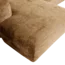 Woood CLOUD chaise longue links geweven chenille honinggeel