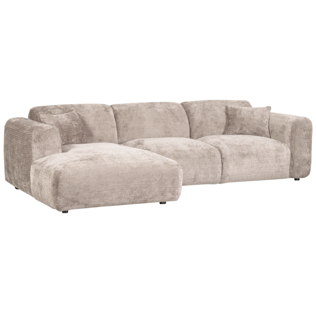 Woood CLOUD chaise longue links geweven chenille naturel