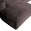 Woood CLOUD chaise longue links geweven chenille warm bruin