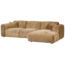 Woood CLOUD chaise longue rechts geweven chenille honinggeel