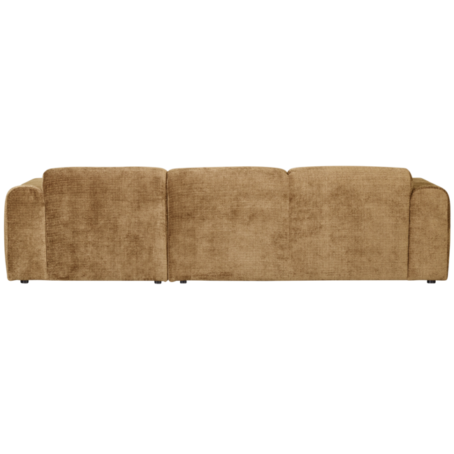 Woood CLOUD chaise longue rechts geweven chenille honinggeel