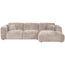 Woood CLOUD chaise longue rechts geweven chenille naturel