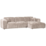 Woood CLOUD chaise longue rechts geweven chenille naturel