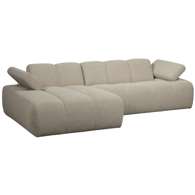 Woood MOJO chaise longue links boucle beige melange