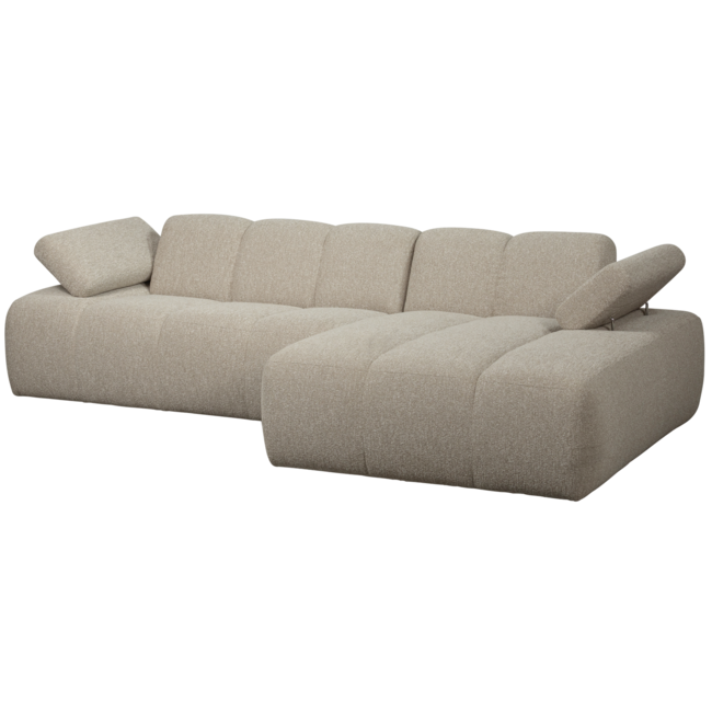 Woood MOJO chaise longue rechts boucle beige melange