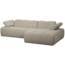 Woood MOJO chaise longue rechts boucle beige melange