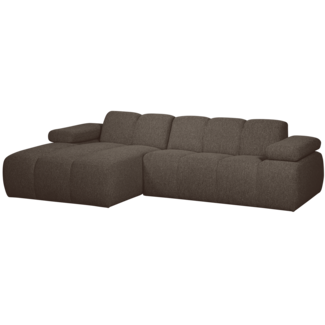 Woood MOJO chaise longue links boucle bruin melange