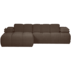 Woood MOJO chaise longue links boucle bruin melange